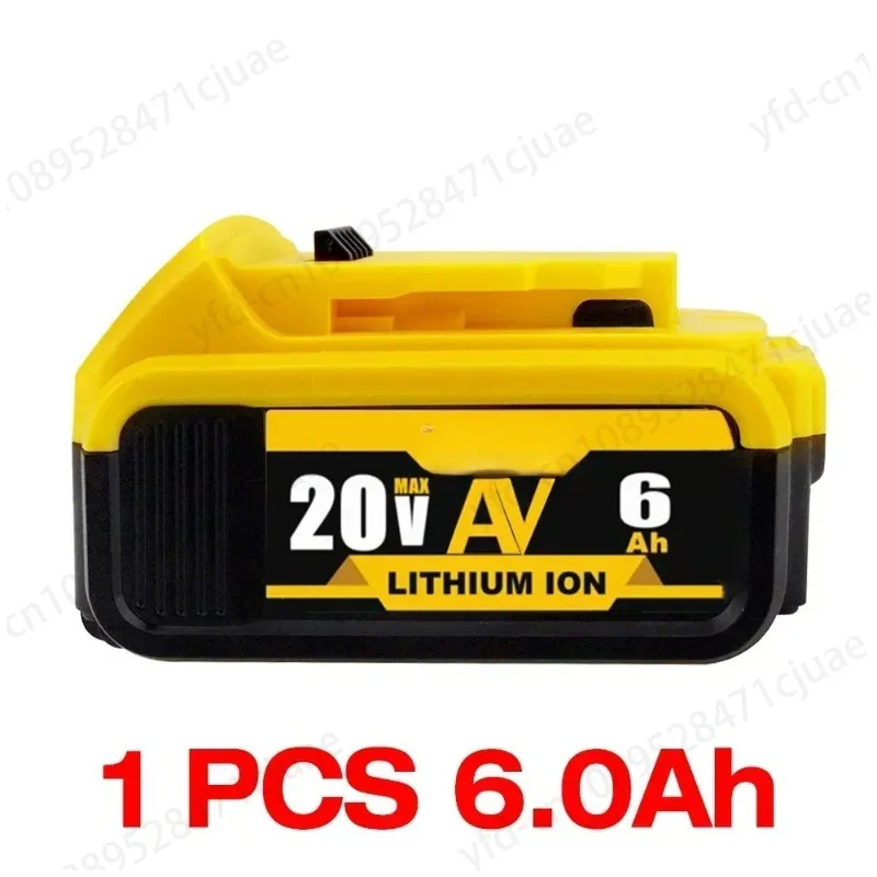 18V/20 Volt MAX 6.0Ah 8.0Ah DCB200 Replacement Li-ion Battery for  DCB205 DCB201 DCB203 Power Tool Batteries