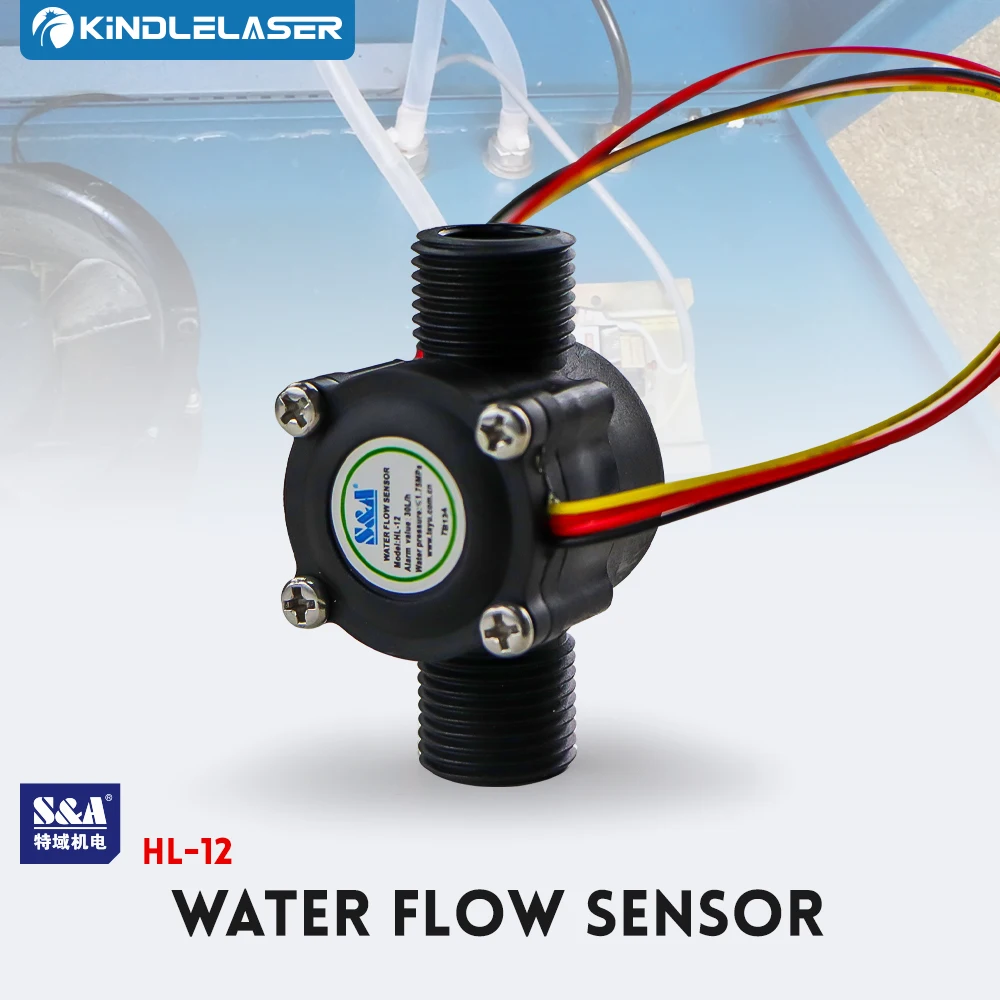 KINDLELASER sensore flussostato acqua HL-12 per refrigeratore S & A per macchina da taglio per incisione Laser CO2