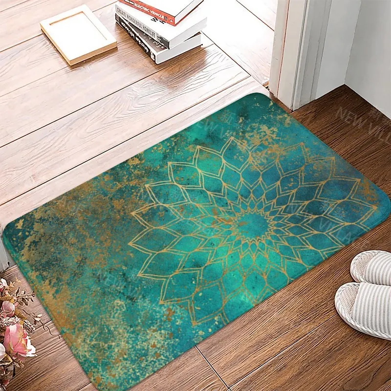 Mandala Anti-slip Bath Mat Bathroom Small Rug Shower Mat Home Decor Door Mat Kitchen Bedroom Entrance Room mats Persia vintage