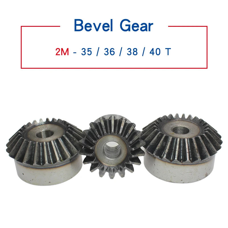 

1 Piece Bevel Gear 2M35T/36T/38T/40T Gear 90 Degrees Meshing Angle Carbon Steel Transmission Ratio 1:1 Transmission Part