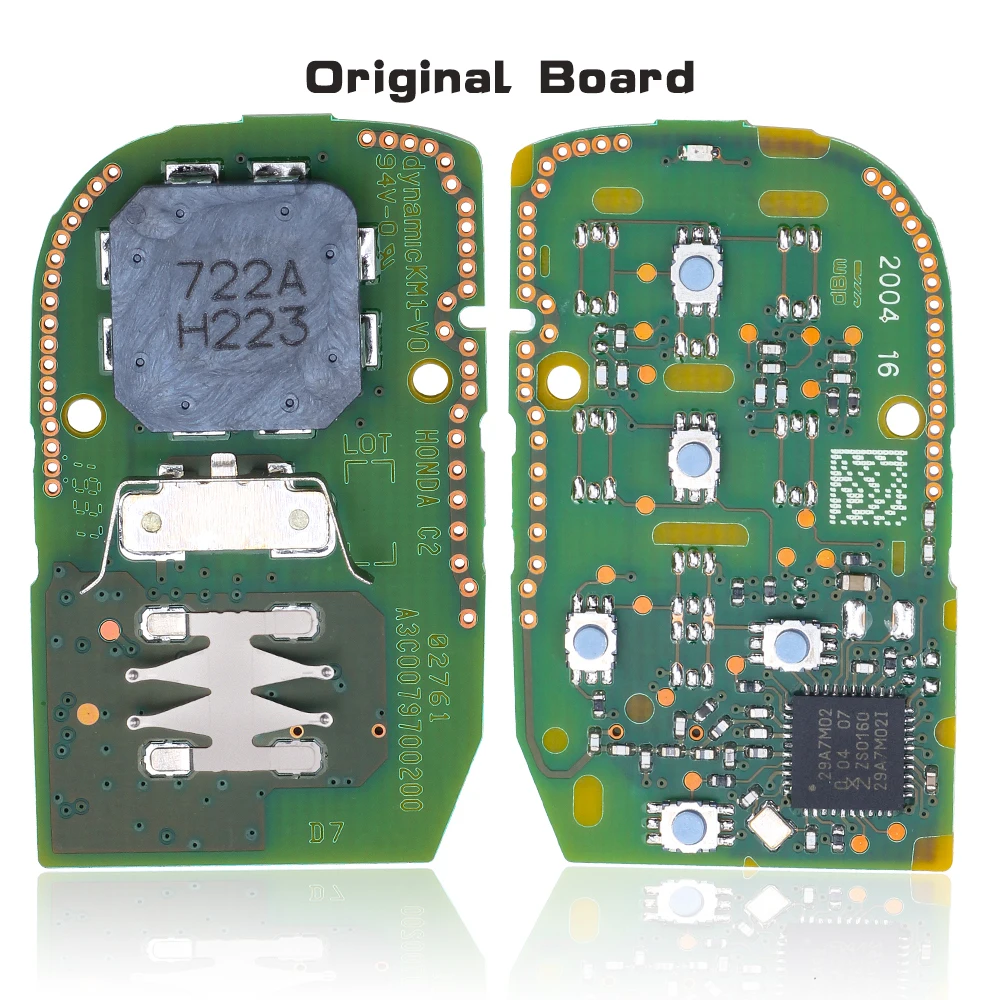 KEYECU KR5TP-4 Keyless Go Smart Remote Key 4B/5B FSK 433.92MHz 4A Chip Fob do Honda Accord Civic HRV 2022 2023 (Original Board)