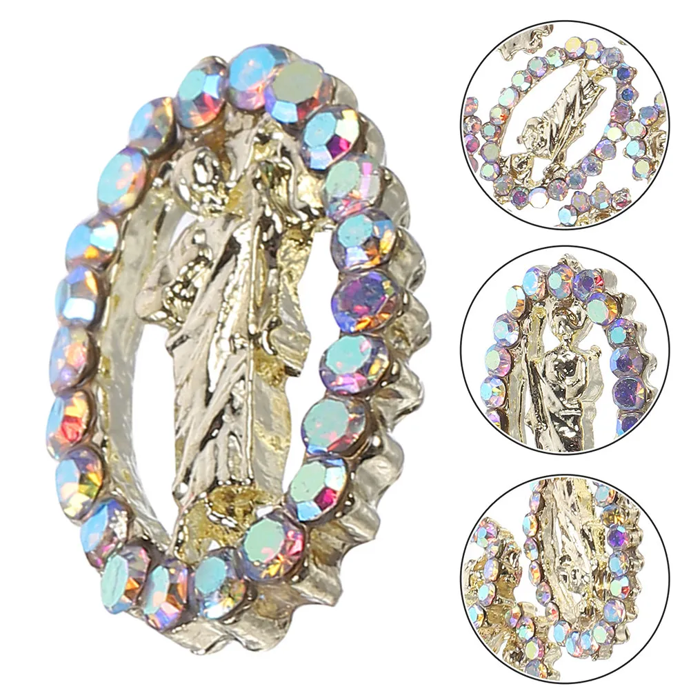 24pcs Jesus Design Nail Charms for Manicure – Fade-Resistant, Sturdy Decorations for Prom, Birthday, Christmas & New Year