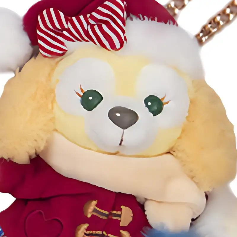 Disney 2021 Christmas CookieAnn Red Dolls Plush Charm Shanghai Disney Trumpets 2021