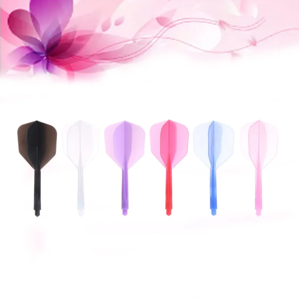 

6 pcs Tail Plastic Flights For Outdoor Supplies Indoor Flights Sports Games Replacement Wings Accessory Supplies