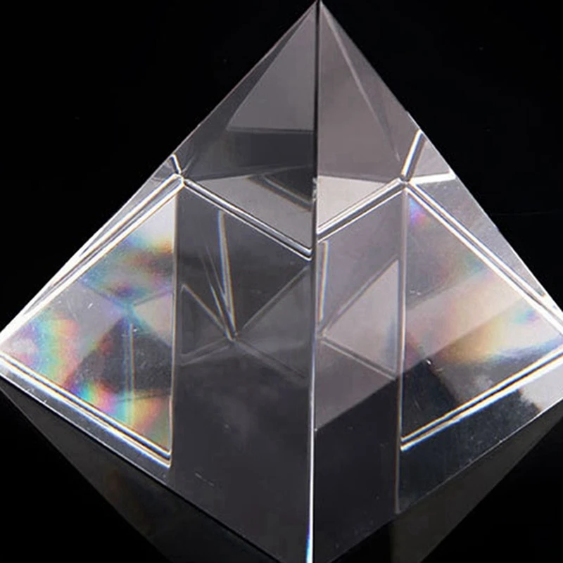 3X Prism Optical Glass Pyramid 40Mm High Rectangular Polyhedron Suitable For Teaching Experiments