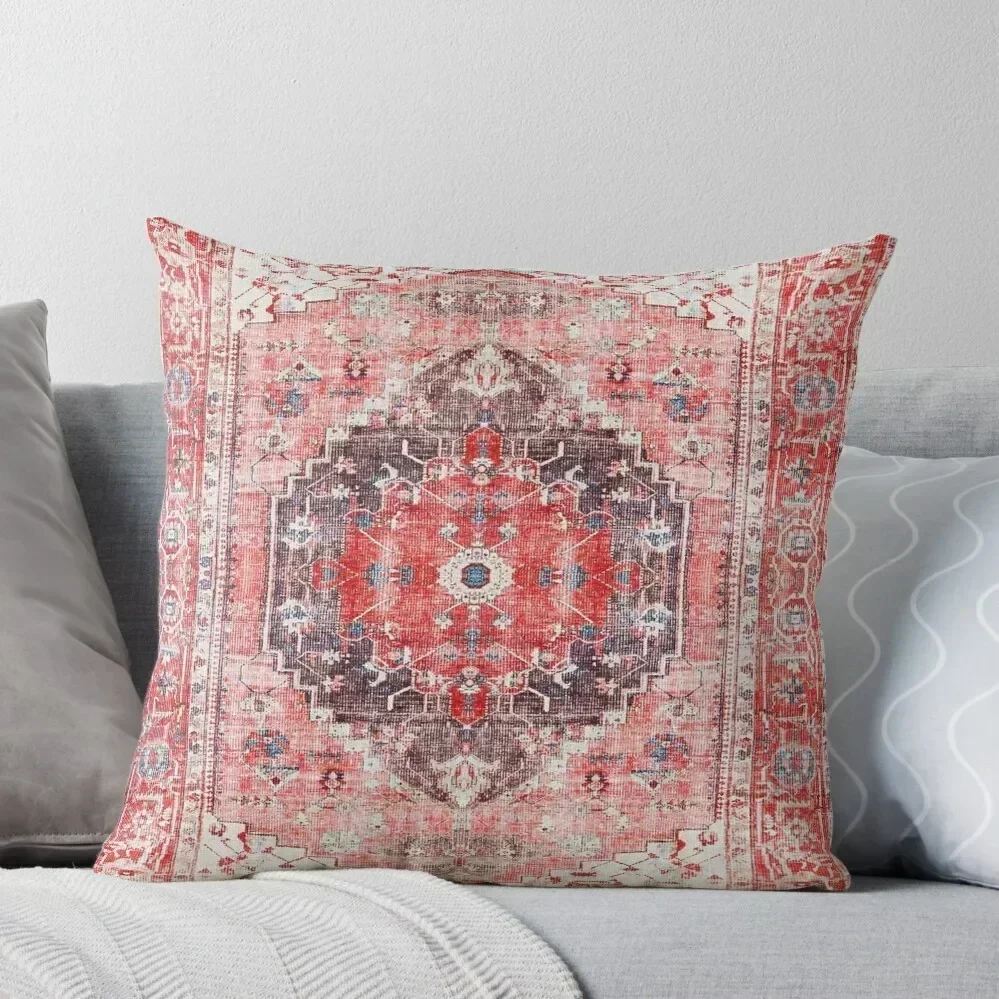 Red Vintage Classic Oriental Traditional Bohemian Moroccan Fabric Style Throw Pillow Christmas Pillows pillow