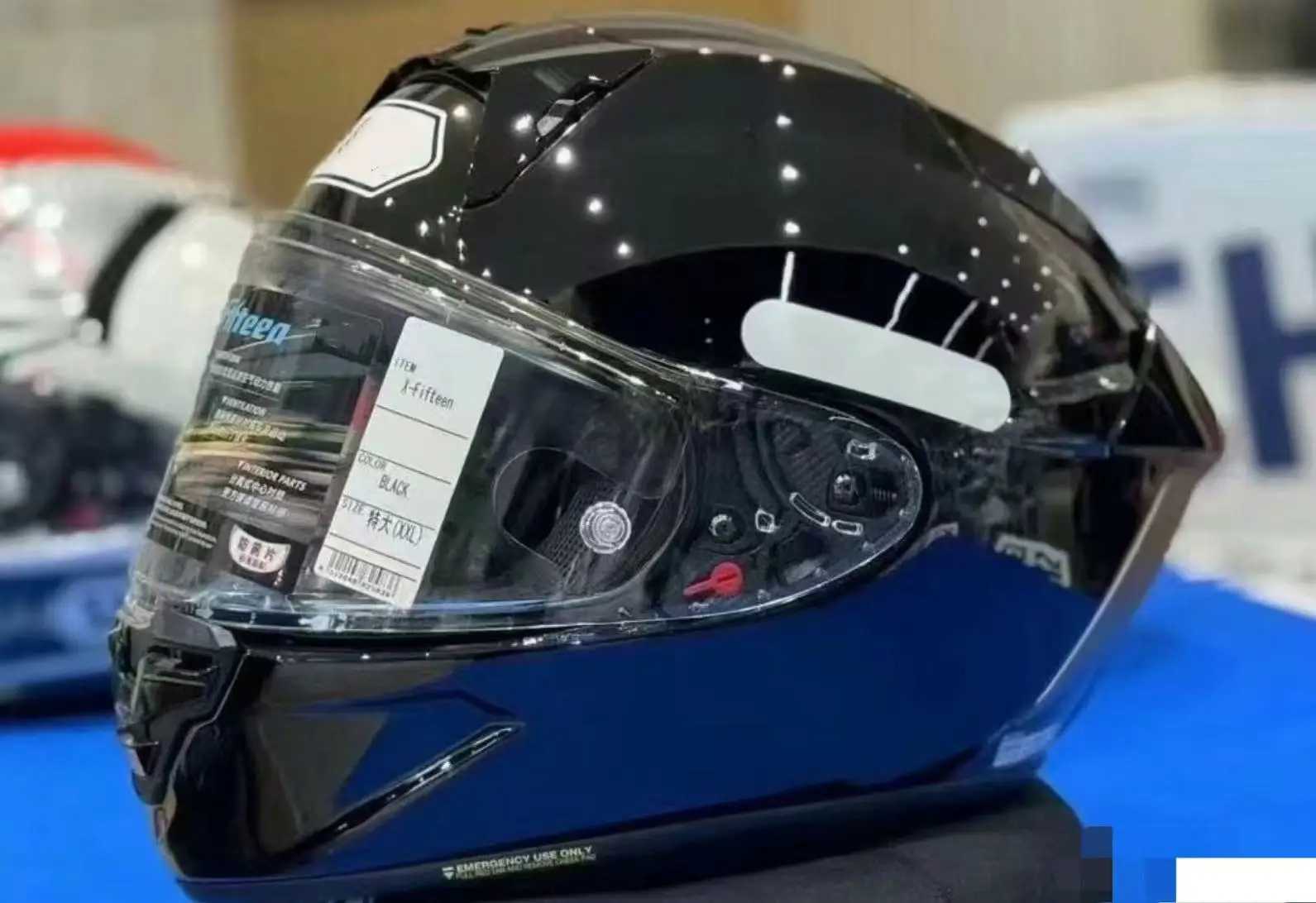 

Полнолицевой мотоциклетный шлем X-15 x-fifteen X-SPR Pro глянцевый черный для езды на мотокроссе гоночный мотоцикл Casco De Motocicleta