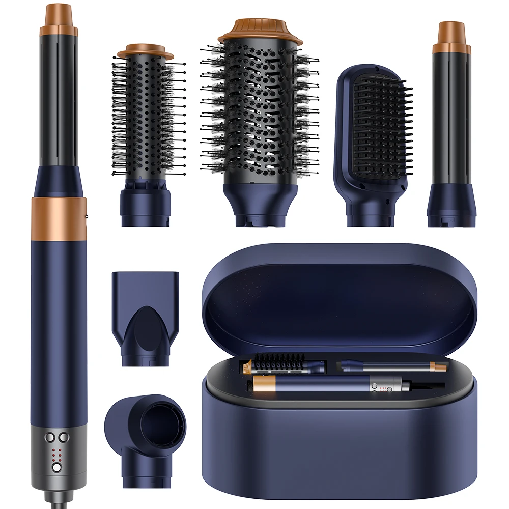 

SMET новый дизайн, стиль 9 в 1, обертка для волос на заказ, профессиональный складной высокоскоростной фен, щетка-стилер