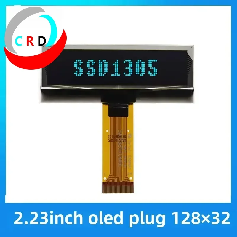 Changruida 2.23 inch OLED LCD screen 128x32 monochrome SSD1305 plug single screen SPI/IIC oled display  lcd display  lcd display