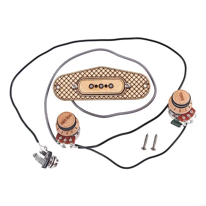 3 Pole Humbucker Pickup with 6.35mm Volume and Tone 3-string Cigar Box Guitar Pickup Guitar Accessories for Men