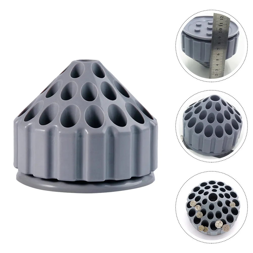 

1 шт. Вращающийся органайзер для сверл из ПЭ-материала, прочный, с сотовой структурой, устойчивый, с легким доступом, кейс для сверл