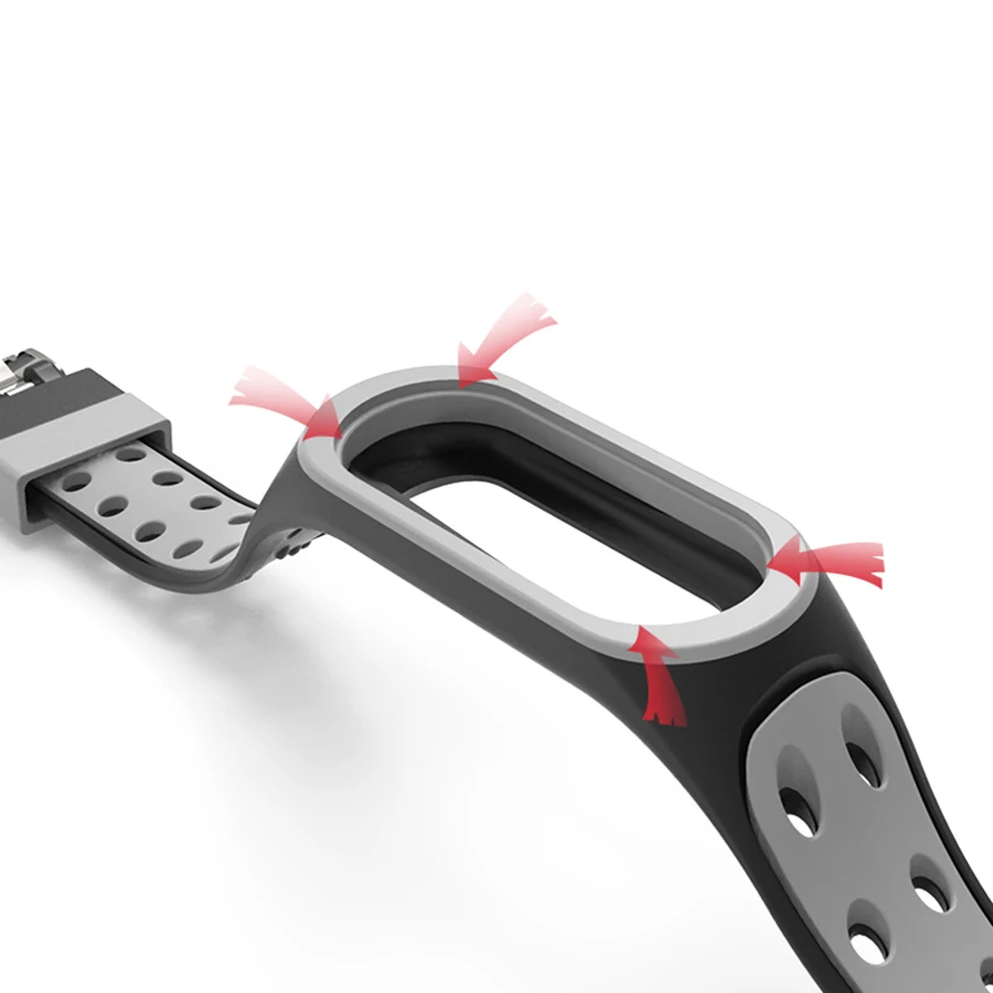 Sport Strap for Mi Band 7 6 5 Bracelet Belt Silicone Watchband Replacement Smartwatch Bracelet for Xiaomi Mi Band 3 4 5 6 Strap - view 3