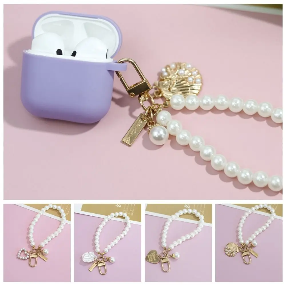 

Fashion Pearl Mobile Phone Lanyard Shell Anti-lost Cell Phone Strap Bracelet Chain Pendant Phone Wrist Strap Phone Accessories