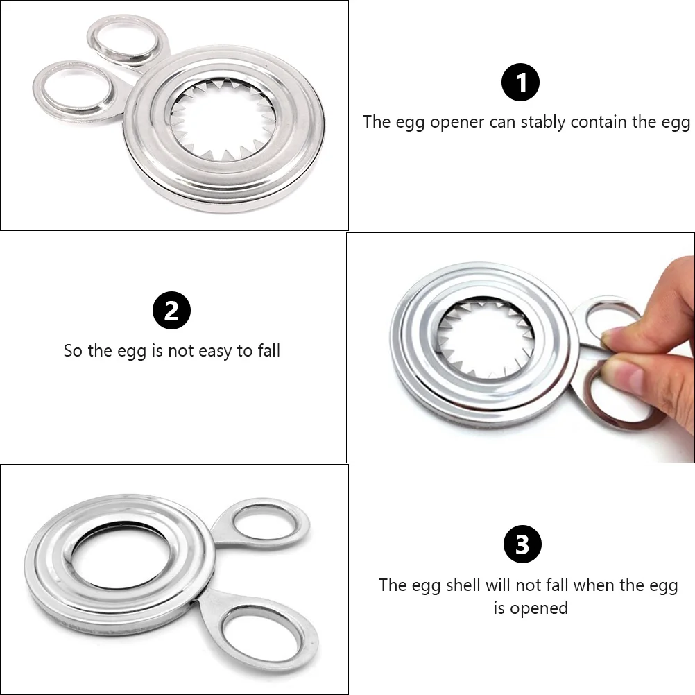 

Egg Peeler Peelers Separator Tool Peeling Kitchen Eggshell and Slicing Silver Stainless Steel