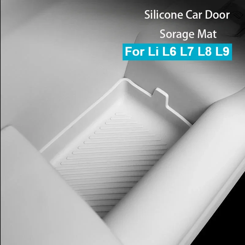 For Li Lixiang L6 L7 L8 L9 4 Pcs Car Silicone Door Inner Handle Door Bowl Storage Pad Anti-scratch Protection Accessories