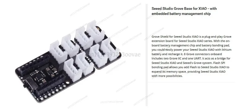 Grove Base for XIAO Expansion Board with OLED, I2C UART ADC DAC Dev Kit for XIAO Microcontroller, Sensor IO Adapter