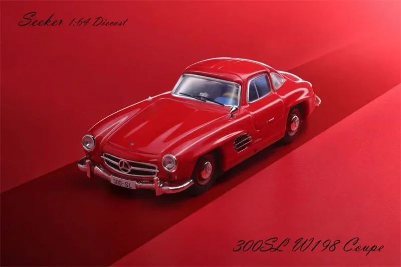 باحث-سيارة طراز Diecast كوبيه ، 300SL ، W198 ، 1:64