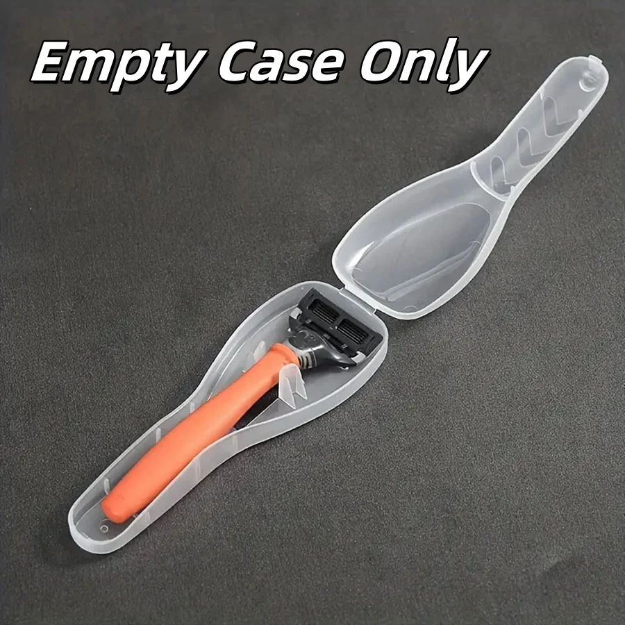 1 Pc Tragbare Leere Manuelle Rasiermesser Reise Fall Manuelle Rasiermesser Trimmer Schutz Kunststoff Box Staubdicht Rasiermesser Lagerung Box