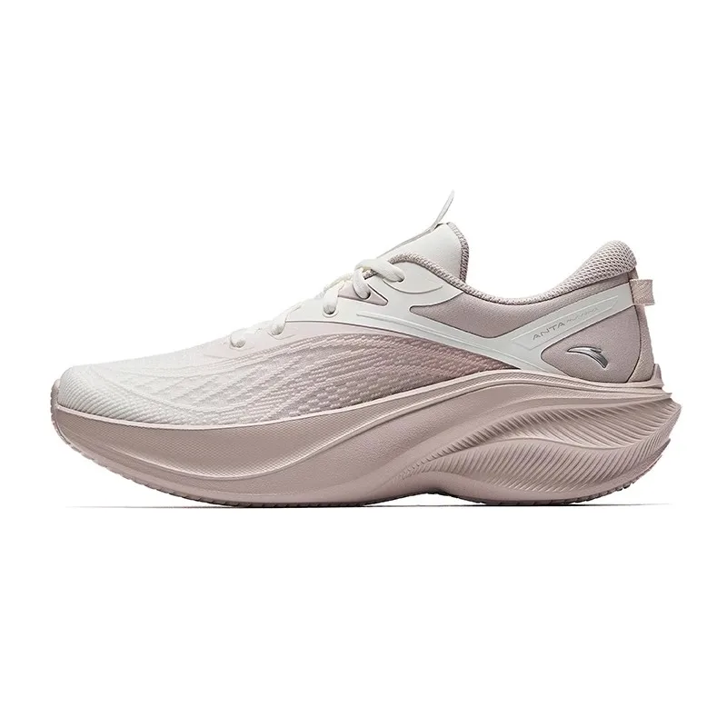 ANTA Leaf 5 Lightweight Running Shoes for Women in Summer, Lightweight Fitness, Thick soled, Height increasing Sports Shoes