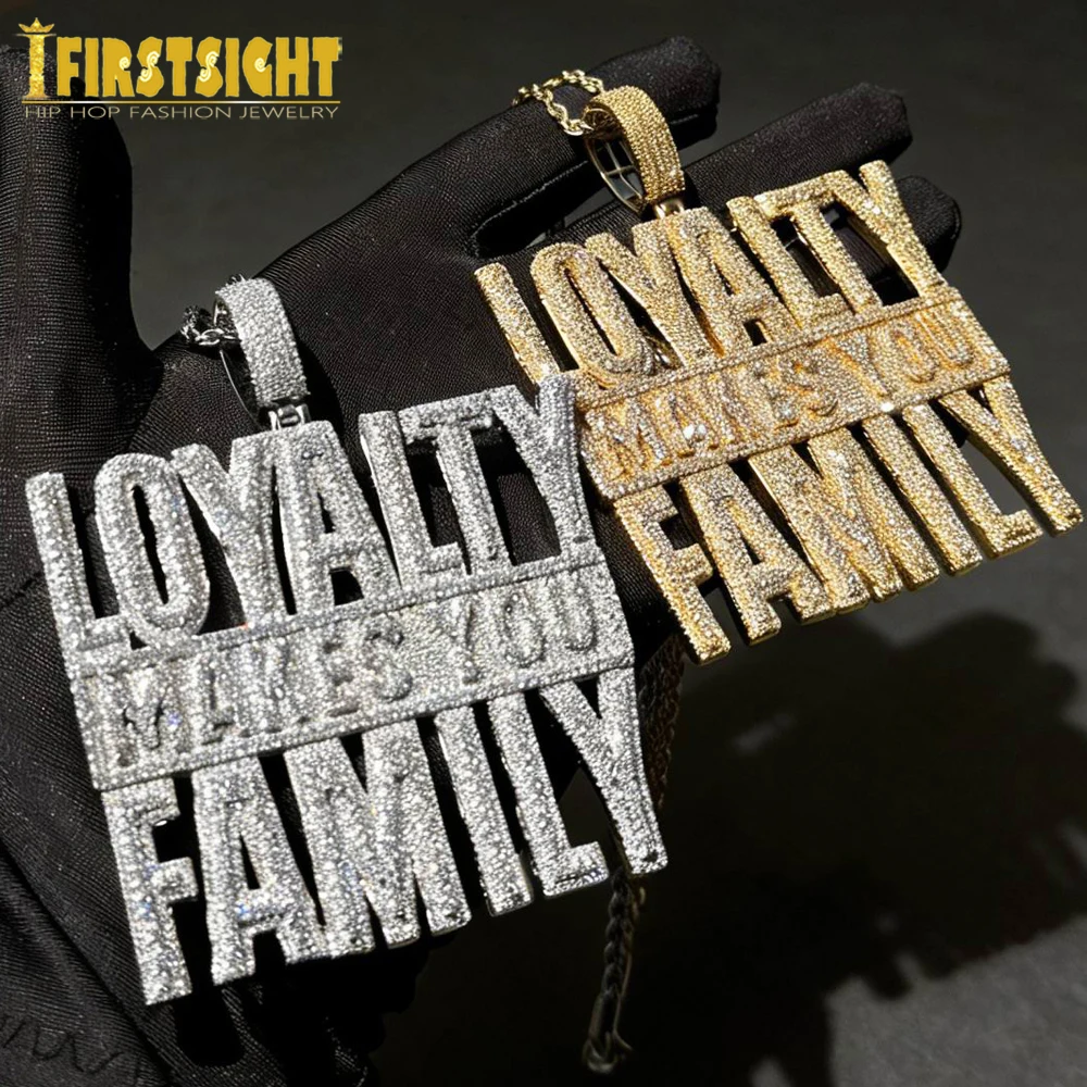 

Ожерелье с кулоном в стиле хип-хоп с фианитами