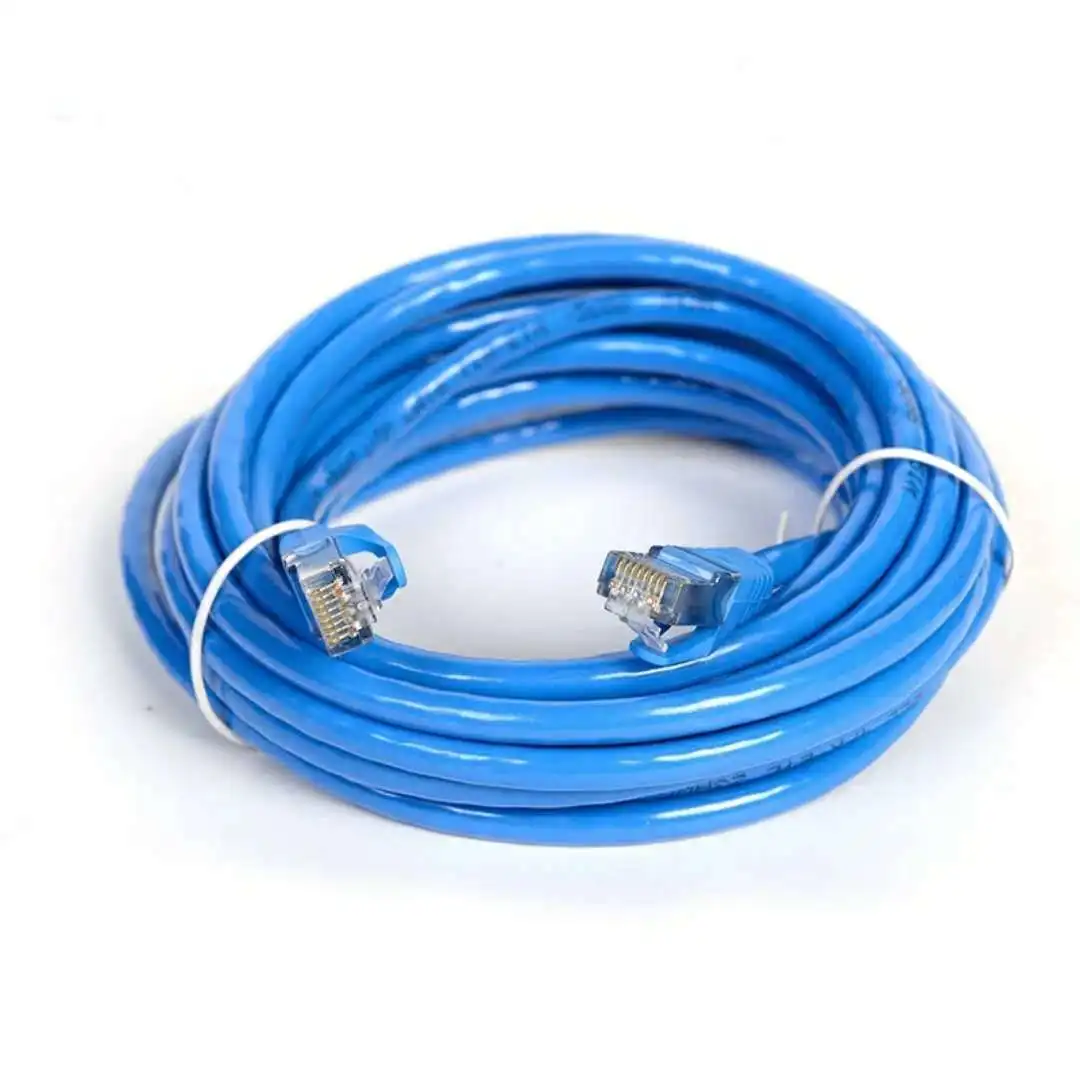Câble Ethernet TNP Cat 5e De 30,5 M, Câble De Raccordement Internet Cat5e, Connecteur RJ45, Câble De Réseau LAN, Câble De Raccordement Sans Accroc Pour Ordinateur (30,5 M, Bleu