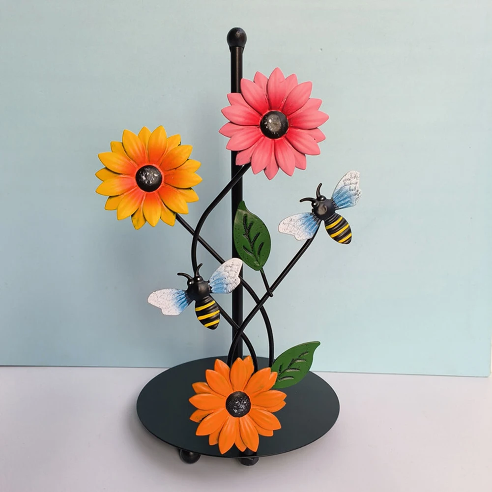 Kitchen Storage Paper Towel Holder 13 Inches Butterfly Lovers Design Kitchen Paper Non-slip Sturdy Towel Holder Brand New