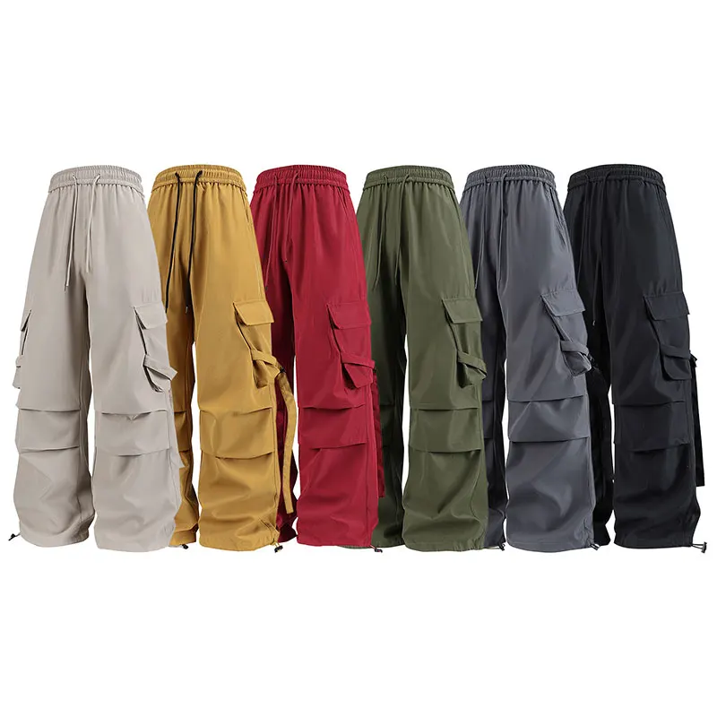 Cargohose, locker, Frühling und Herbst, bequem, atmungsaktiv, leicht, mehrere Taschen, lange Hose, Sport, Damen, lässige Cargohose