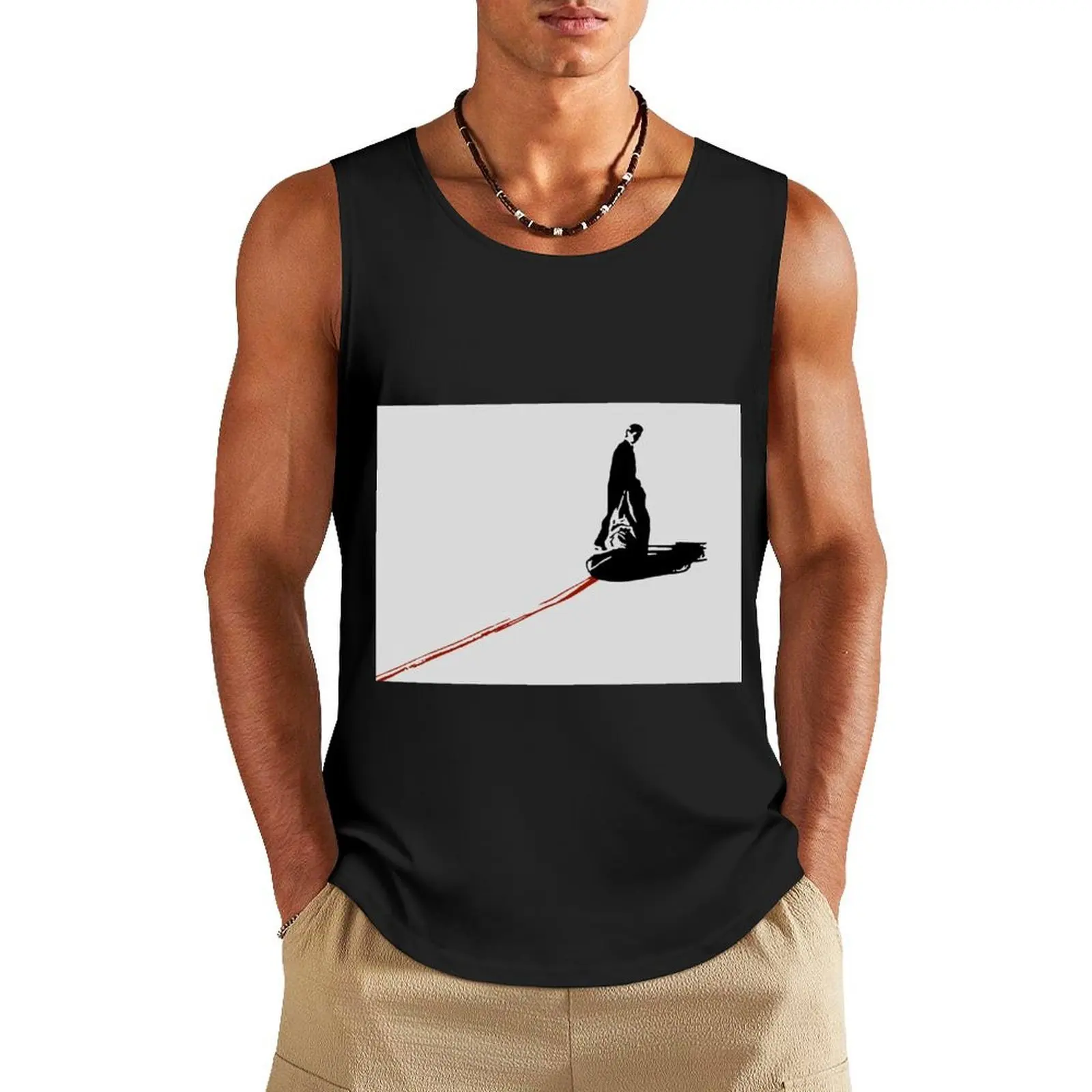 

bateman Poster Tank Top sleeveless gym shirt man fitness Clothing men clothing sleeveless jackets