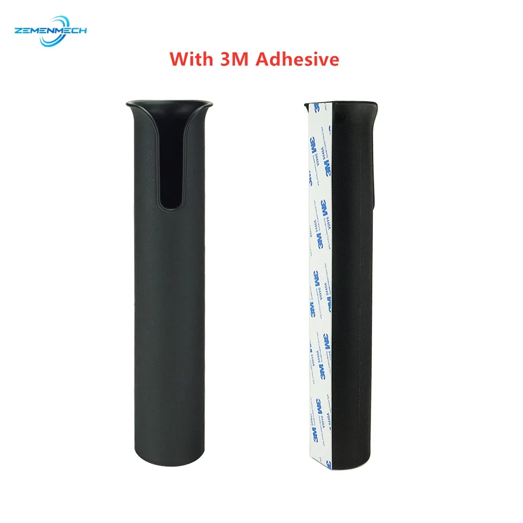 2PCS ABS Plastic Rod Holder With 3M Adhesive Fishing Tackle Mount NO Hole Bracket Socket Rack Spinning Accessories Durable Pole