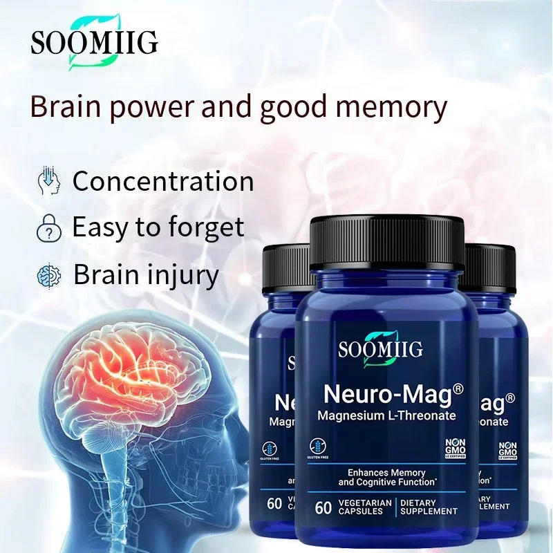 Soomiig Brain Supplement - Improves Memory & Concentration, Enhances Neural Energy & IQ Health