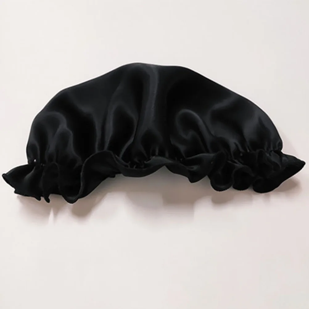 1 قطعة بونيه النوم الحرير للنساء الحرير العناية بالشعر قبعة ليلة النوم غطاء لينة مرنة موجة حافة قبعة لجميع المواسم