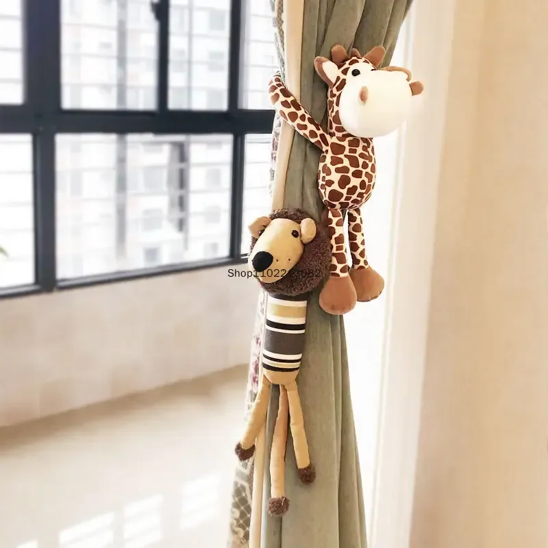 1Pcs Forest Animal Shape Curtain Tieback Holder Hook Tie Backs Children Room Decoration Accessories Holdback Curtain Strap