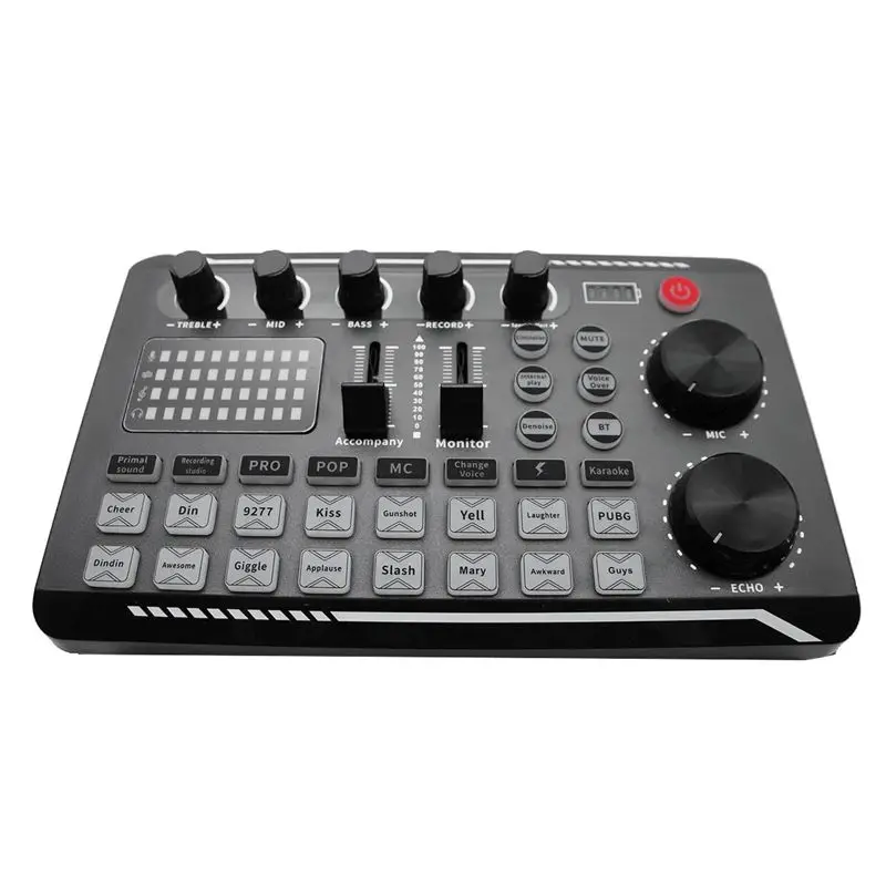 

(A96Z) Sound Card Microphone Sound Mixer Sound Card Audio Mixing Console Amplifier Live Music Mixer Amplifier DJ Equipment