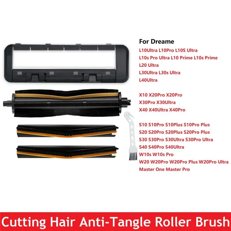 

A24F-Anti-Tangle Hair Cutting Brush For Dreame X40/X30/X20/X10/S30/S20/S10 Vacuum Accessory Scrape Strip Main Brush Cover