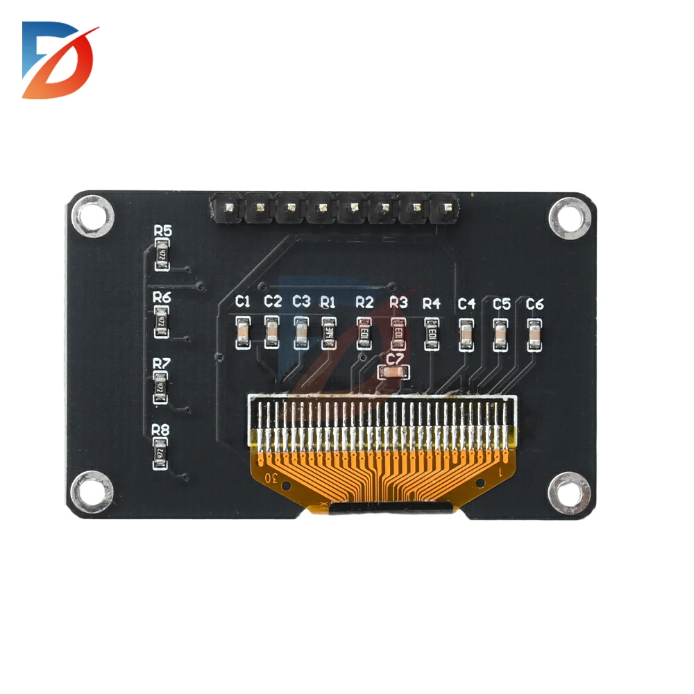 شاشة OLED مقاس 0.96 بوصة لـ Arduino SSD1306 SSD1315 سائق OLED I2C واجهة IIC أبيض/أزرق 12864 مع 4 أزرار
