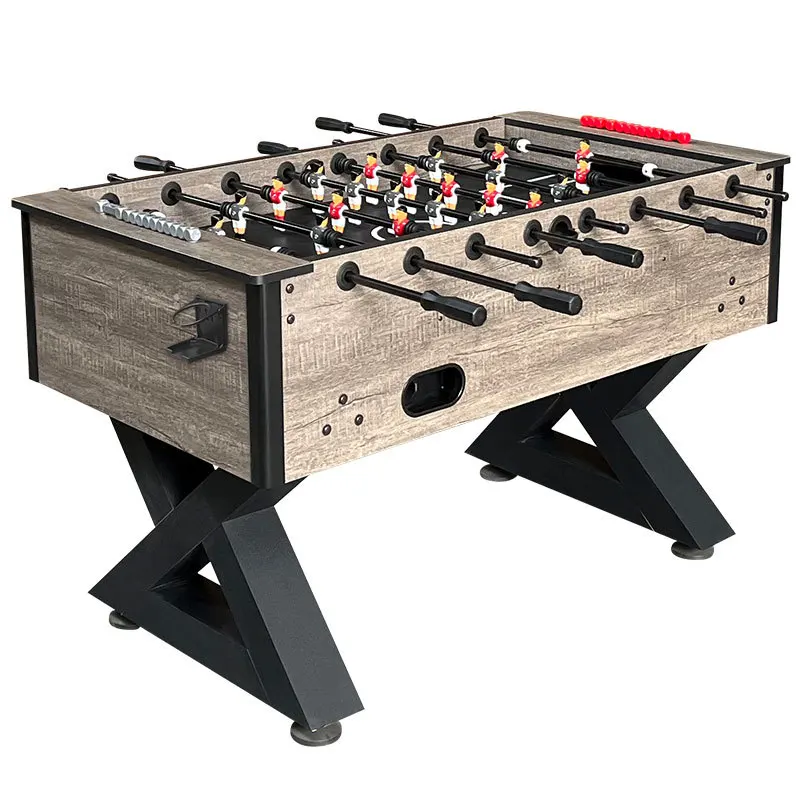 Indoor soccer machine 1.4m large adult table football table classic retro wood grain models