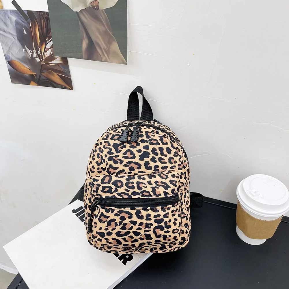 Zaino da donna con stampa di motivi animali stile preppy Borse piccole da donna casual