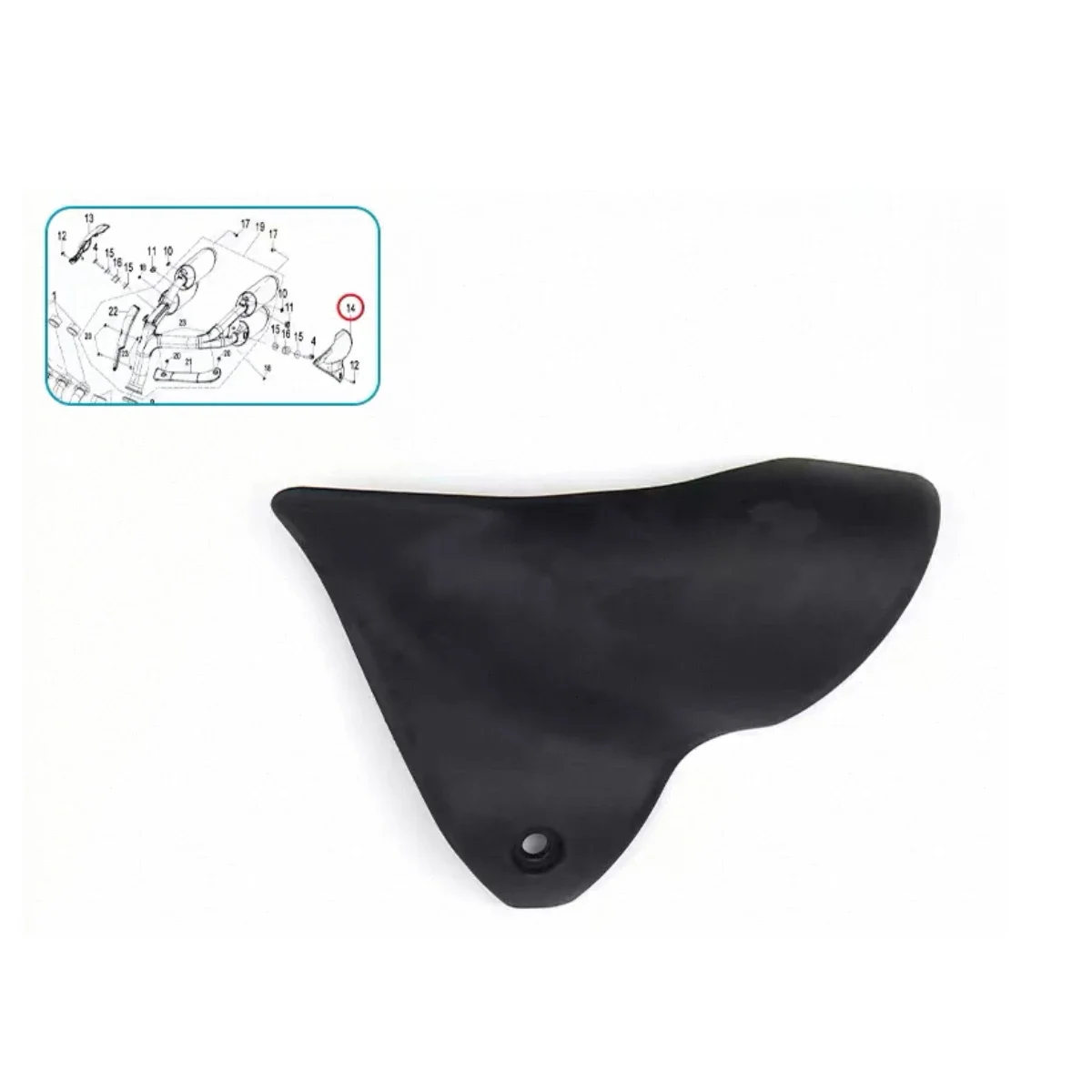 【Precise Fit】motorcycle parts Muffler cover exhaust pipe guard plastic shell Fit For CFMOTO 750SR 750SRS CF750-2