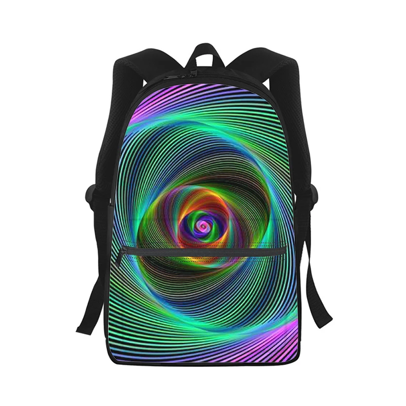 Mochila con estampado 3D de arcoíris para hombre y mujer, bolso escolar para estudiantes, mochila para ordenador portátil, bolso de hombro de viaje para niños