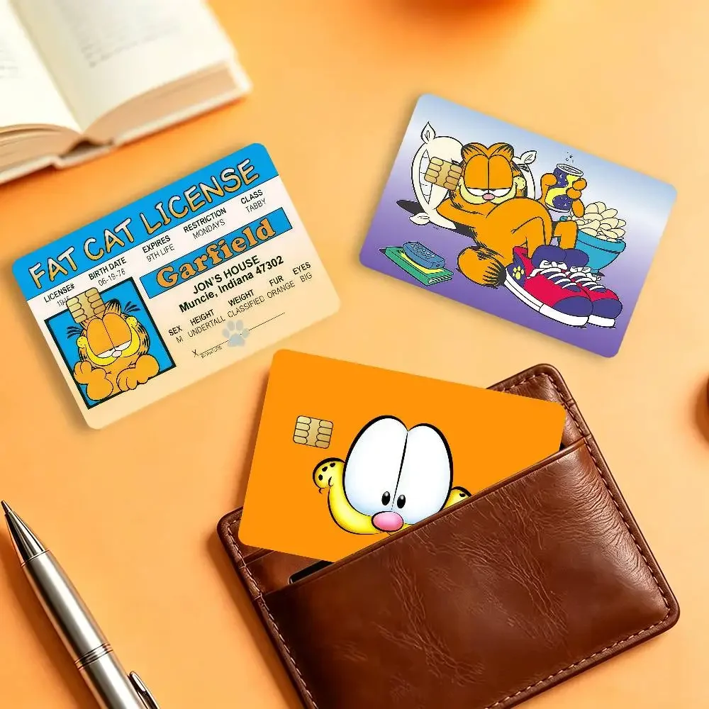 Comic  Matte Card Stickers For Credit Cards Debit Cards And Transit Cards 4Pcs G-GarfieldS