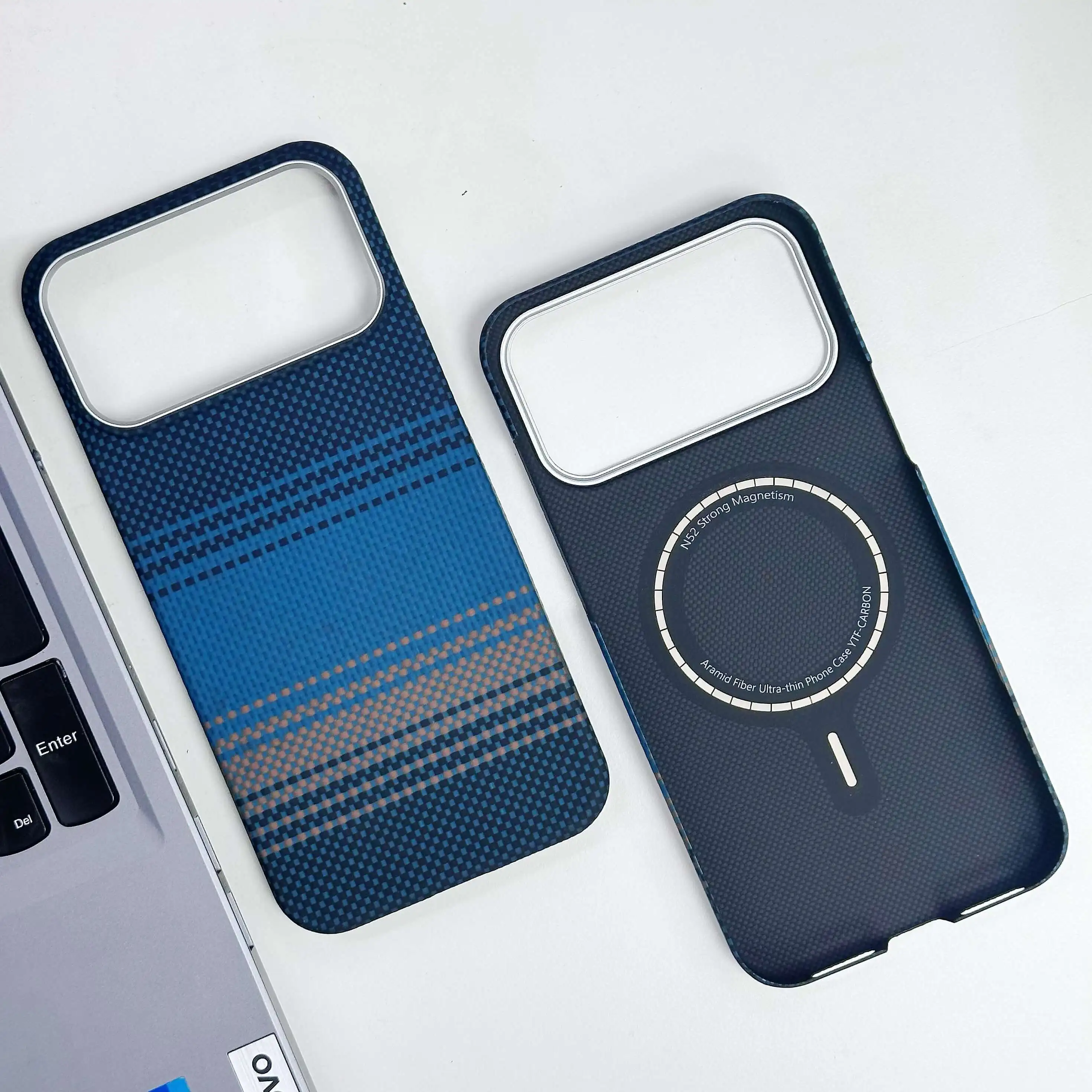 Luxury Real Kevlar Case for iPhone 17 Pro Max, 600D/1500D Aramid Fiber Magnetic MagSafe Cover, Ultra Thin Shockproof Phone Case view 2