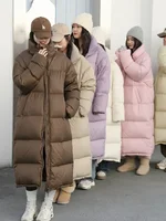 CHIC VEN Fashion Women Down Coats Long Thick Warm Down Jackets Overcoat White Duck Down Loose Casual Jacket Autumn Winter 2026 3