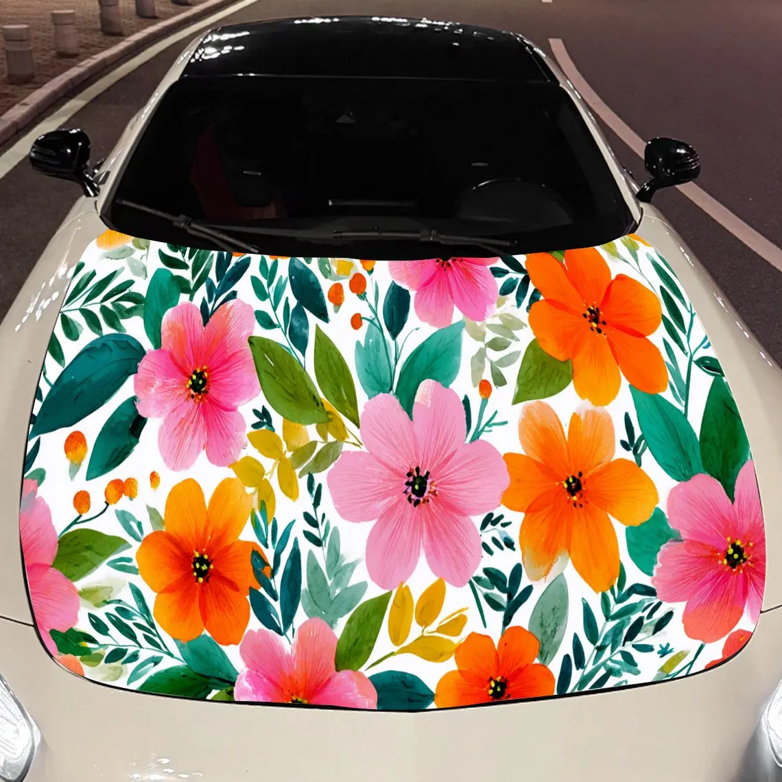 Hand-Painted Flower…