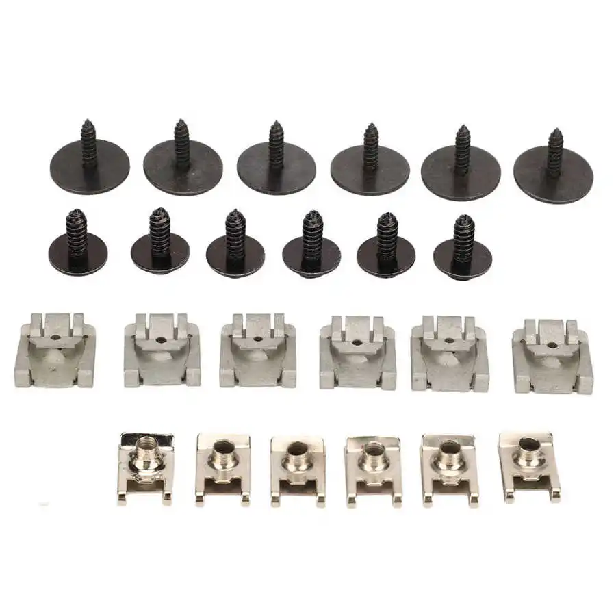 24pcs Engine Undertray Fasteners Clips Screw MC3003 Replacement for Mercedes‑Benz C‑Class W203 W204 CL203 Car Accessories