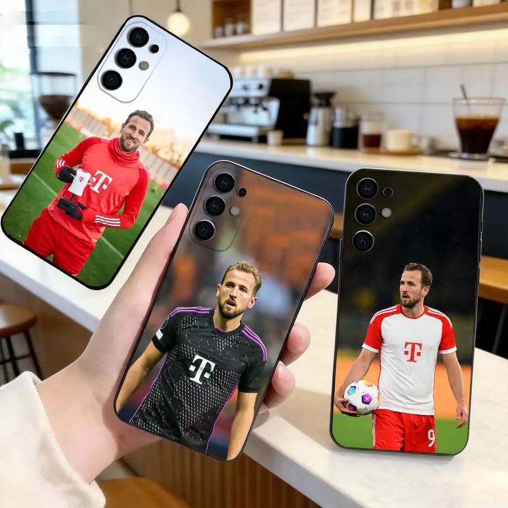 Harry-Y kane Football P-Player  Phone Case For Samsung S25,S24,S21,S22,S23,S30,Ultra,S20,Plus,Fe,Lite,Note,10,Black Cover