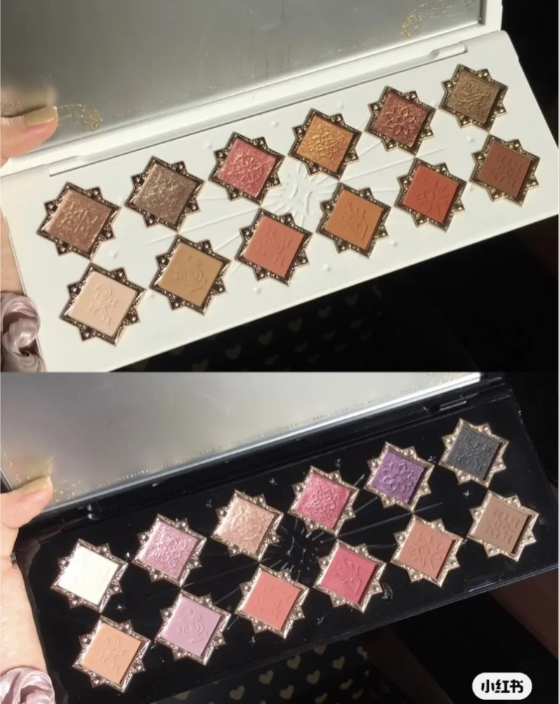 Flor conhece pequeno anjo paleta de sombras de doze cores perolado fosco fácil de colorir paleta de sombras camaleão cor terra