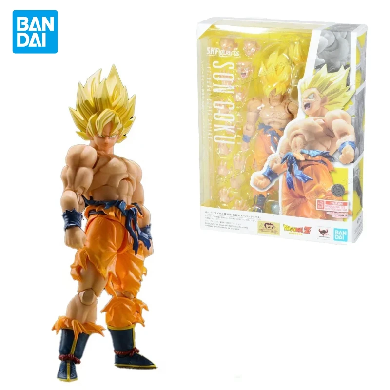 In Stock Bandai Dragon Ball Z S.H.Figuarts Awakening Legendary Super Saiyan Goku 3.0 Anime Action Figures Toys Collection Gifts