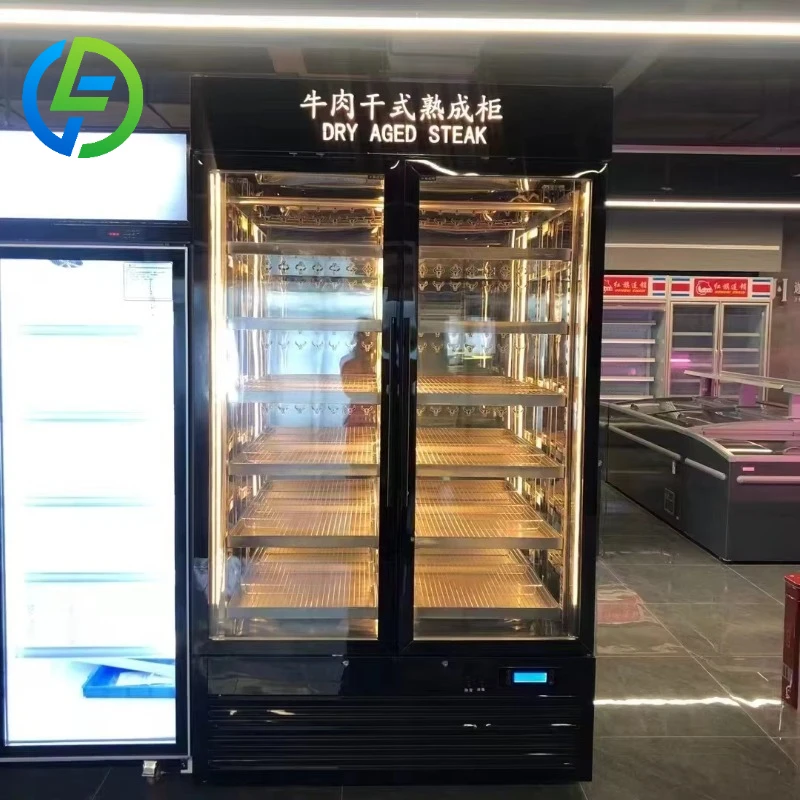 Customize High Quality Built in Dry Ager Beef Steak Meat Refrigerator Air Cooling Frost-free Dry Aging Fridge