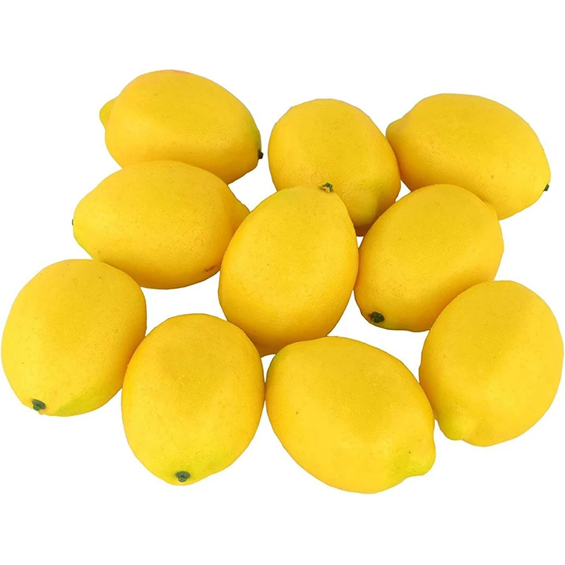 2/5/10Pcs Artificial Lemon Fruit Decoration for Home Decor Fake Fruit Garden Decor Table Ornament Country Style Kitchen Decor