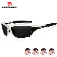 QUESHARK Men Women HD Polarized Ultralight Cycling Sunglasses Transparent TR90 Frame Sport Eyewear MTB Road Bike Bicycle Glasses